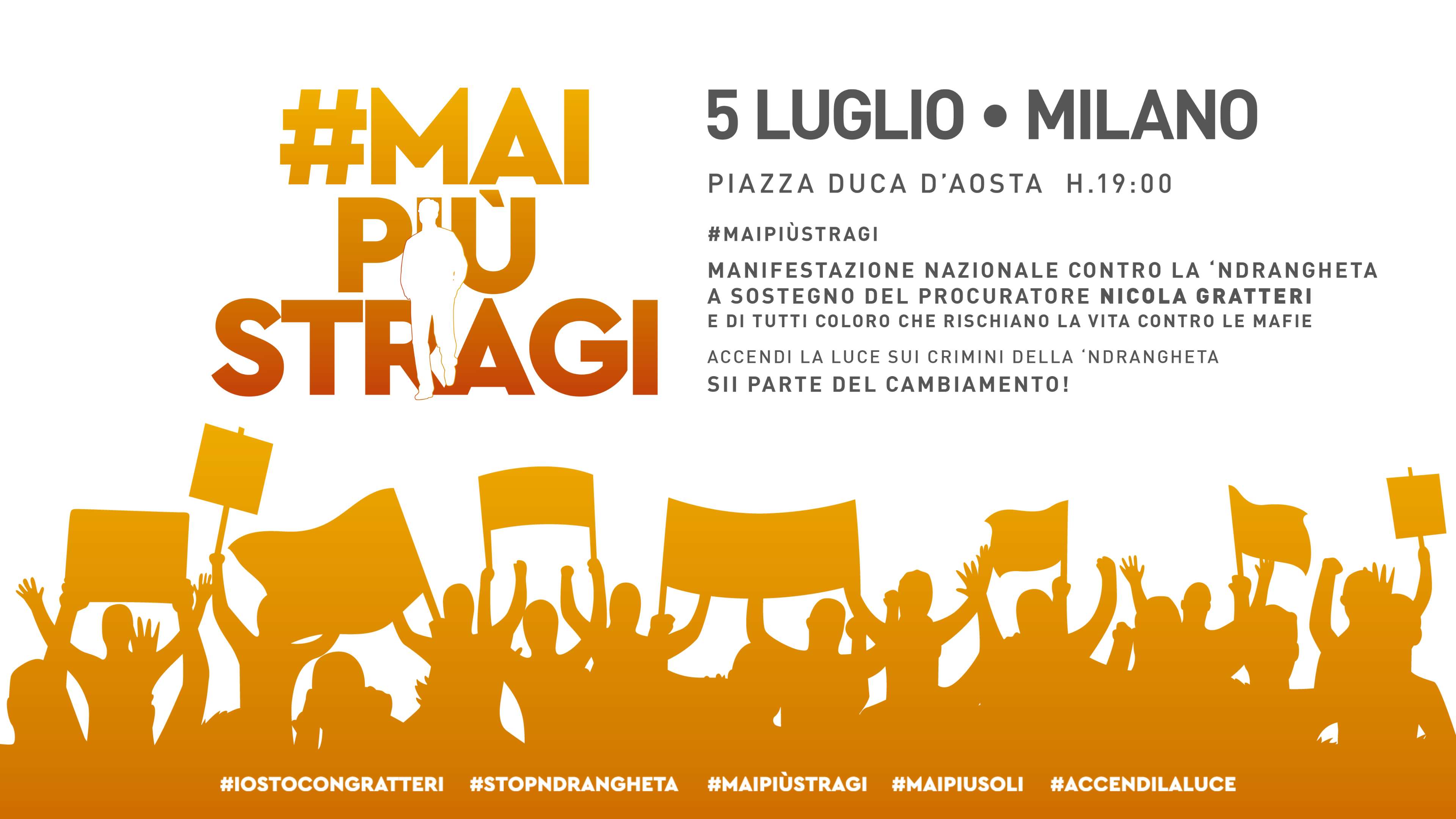 Mai più stragi, mai più soli: il 5 luglio manifestazione a Milano - Forum  Terzo Settore